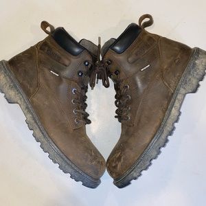12M MEN’S WOLVERINE FLOORHAND WATERPROOF STEEL-TOE 6" WORK BOOT DARK BROWN